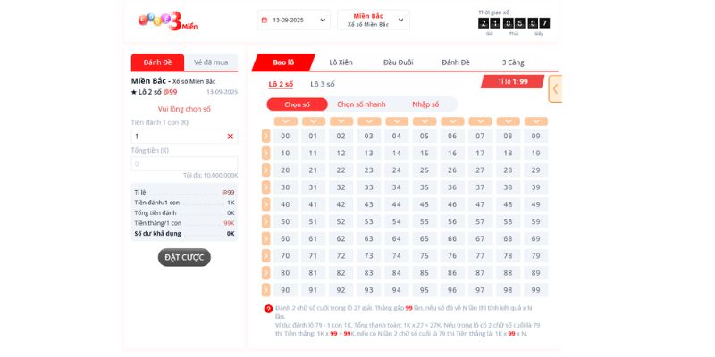Lô Đề Good88 2 Lô đề 3 miền